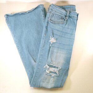 Rue 21 Mid-Rise Flared Leg Cut Women's Jeans Size 14